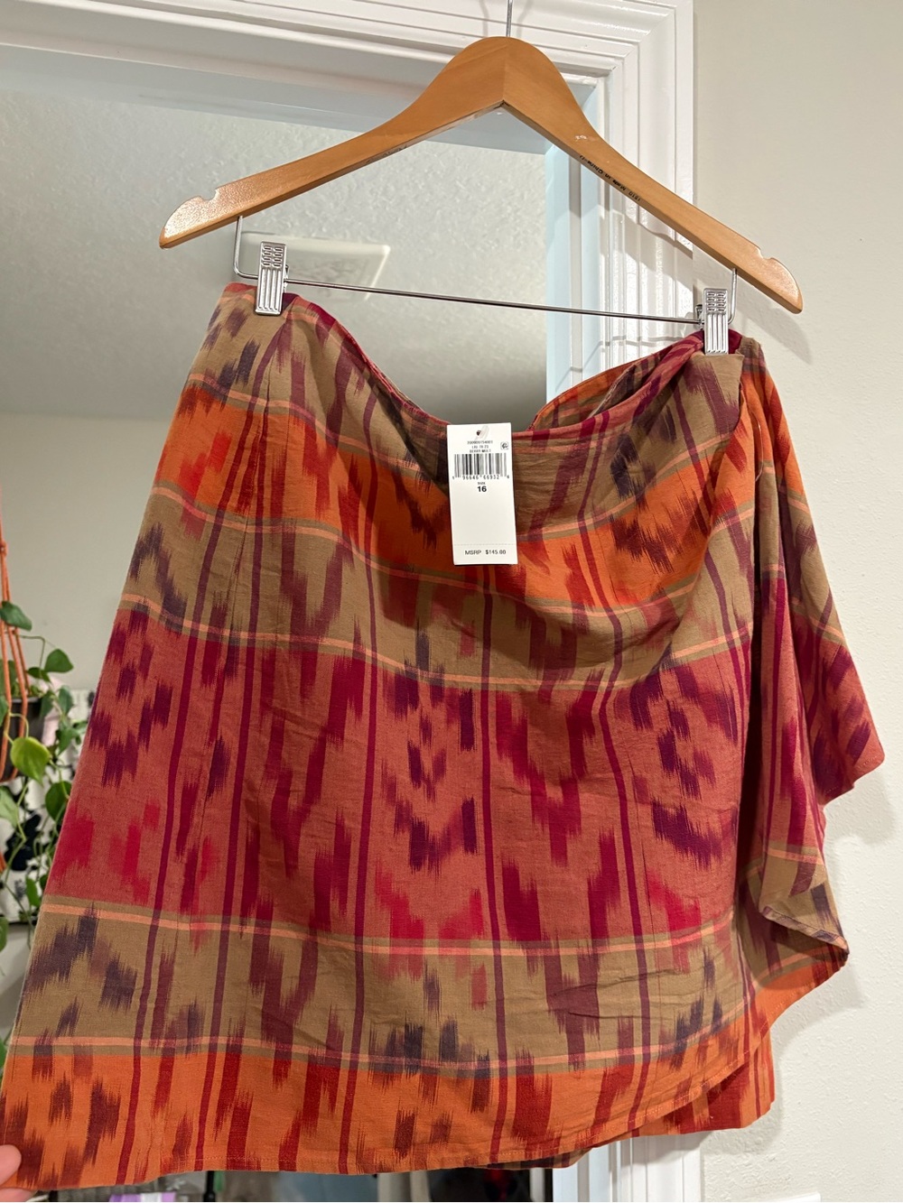 Women's Multi-Color Patterned Wrap Skirt